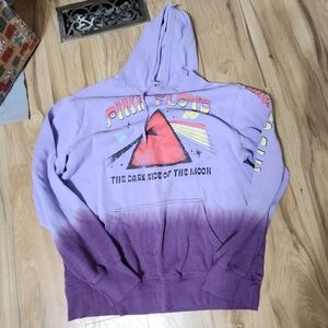 Pink Floyd Dark Side Of The Moon Lavender and Purple Ombre Hoodie